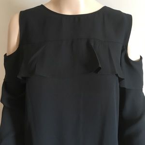 Cold shoulder long-sleeve Banana Republic blouse